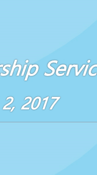 Worship Service April 2, 2017