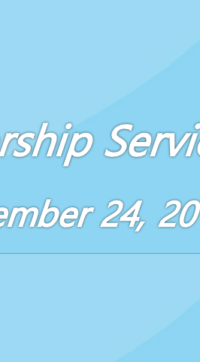 Worship Service September 24, 2017