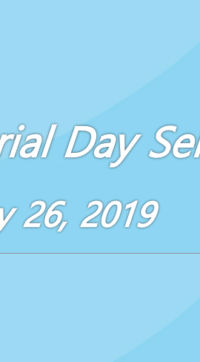 Memorial Day Service May 26, 2019